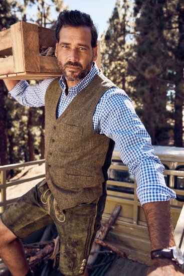 JP1880 Vest Tweed Wool Blend Traditional Light Brown - Feestkleding - Feestkleding – Vier in stijl en comfort