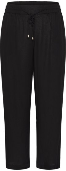Kaffe Curve Mille Wide Pants Black Deep - Stoffen broeken - 