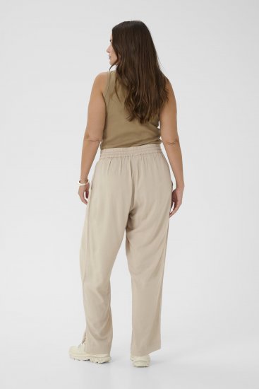 Kaffe Curve Mille Wide Pants Feather Grey - Stoffen broeken - 