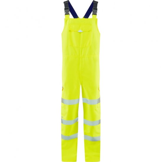 Leo Northam Ecoviz 15K Performance+ Bib & Brace Hi-Vis Yellow - Werkkleding - Werkkleding Grote Maten Heren