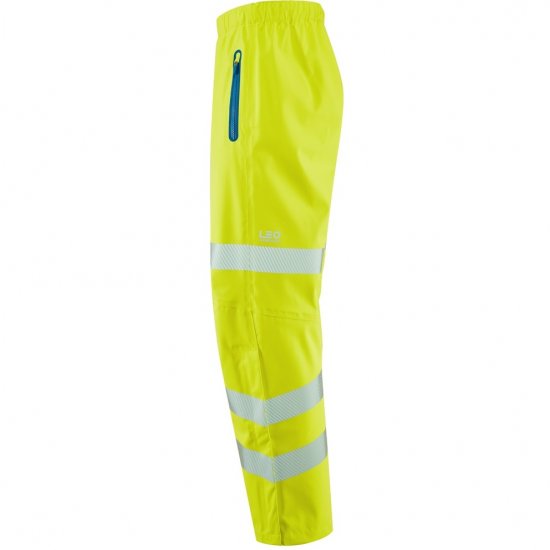 Leo Lundy Ltec 20K High Performance Breathable Waterproof Ov Hi-Vis Yellow - Werkkleding - Werkkleding Grote Maten Heren