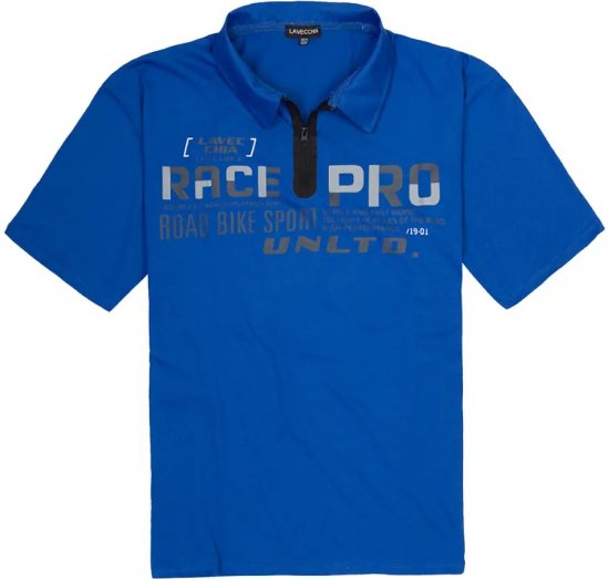 Lavecchia 2030 Polo Shirt Short Sleeve Royal Blue - Polo shirts - Grote Maten Poloshirts Heren