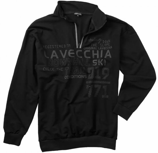 Lavecchia 2029 Sweatshirt Black - Sweaters & hoodies - Sweaters & Hoodies Grote Maten Heren