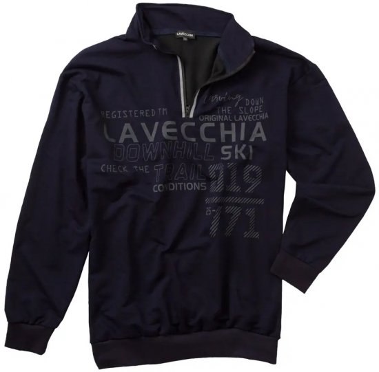 Lavecchia 2029 Sweatshirt Navy - Sweaters & hoodies - Sweaters & Hoodies Grote Maten Heren