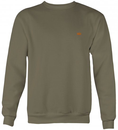 Motley Denim Oslo Sweatshirt Dark Khaki - Sweaters & hoodies - Sweaters & Hoodies Grote Maten Heren