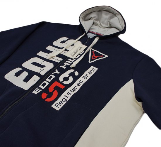 EDDY HILLS EDHS Hoodie Navy - Sweaters & hoodies - Sweaters & Hoodies Grote Maten Heren