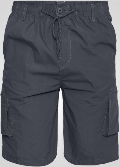 D555 Nick Cargo Shorts met Elastische Taille Grijs - Shorts - Grote Maten Korte Broeken Heren