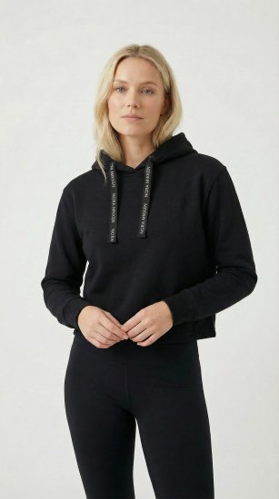 Nora Mikken KAMILLA Cropped Hoodie Black - DAMESKLEDING XS-XXL - 