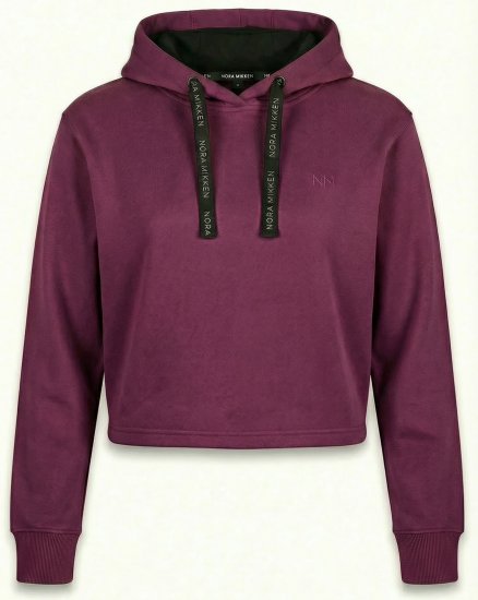 Nora Mikken KAMILLA Cropped Hoodie Mauve Wine - DAMESKLEDING XS-XXL - 