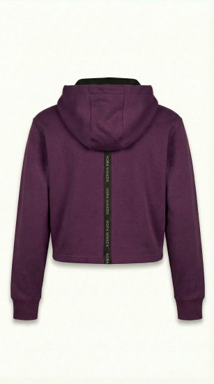 Nora Mikken KAMILLA Cropped Hoodie Mauve Wine - DAMESKLEDING XS-XXL - 