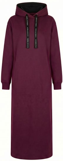 Nora Mikken MARTINA Maxi Hoodie Dress Mauve Wine - DAMESKLEDING XS-XXL - 