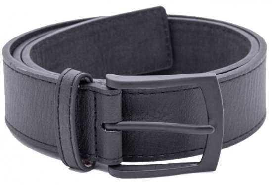 D555 Ozzy Leather Belt Black, 4cm - Riemen - Grote Maten Heren Riemen