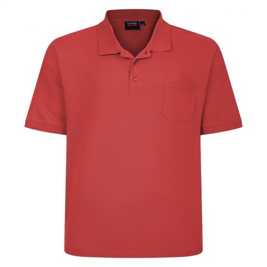 Espionage P074C Poloshirt Korte Mouw Gebrand Oranje - Polo shirts - Grote Maten Poloshirts Heren