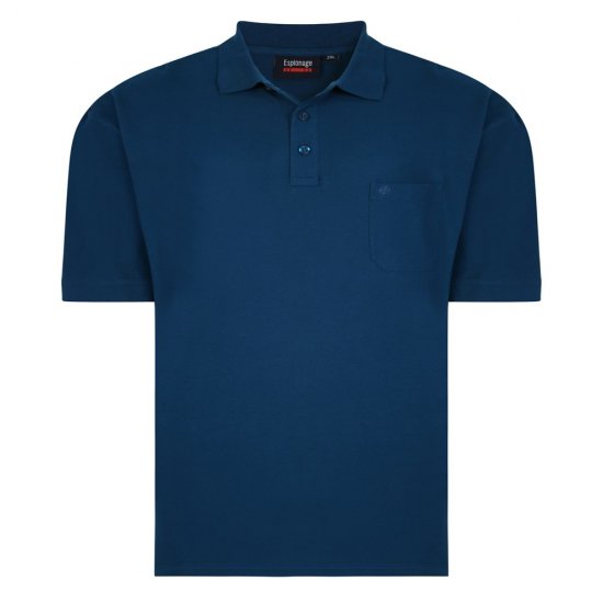 Espionage P074C Poloshirt Korte Mouw Donker Petrol - Polo shirts - Grote Maten Poloshirts Heren