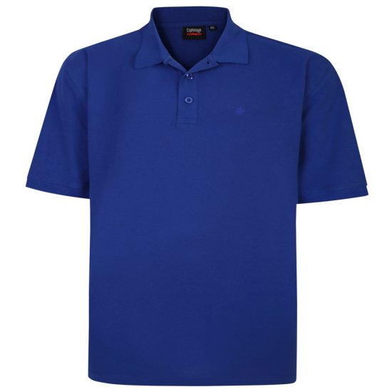 Espionage P074C Poloshirt Korte Mouw Koningsblauw - Polo shirts - Grote Maten Poloshirts Heren