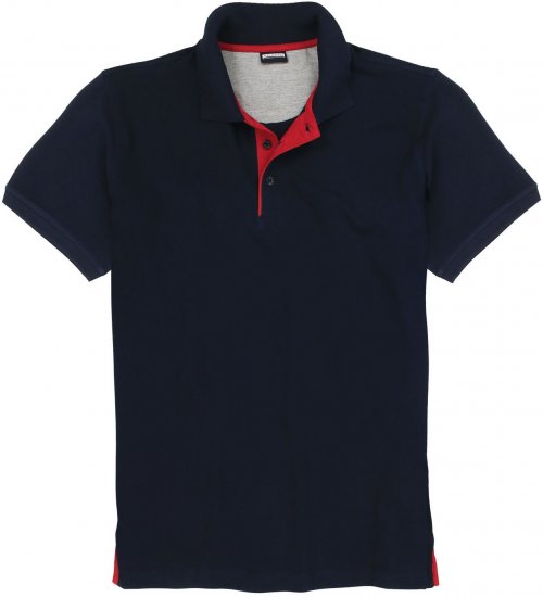 Adamo Pablo Comfort fit Polo Shirt Navy - Polo shirts - Grote Maten Poloshirts Heren