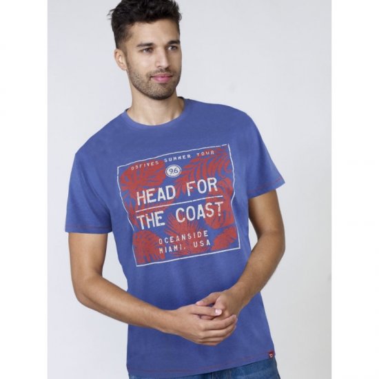 D555 Arizona T-shirt Blue - T-shirts - Grote Maten T-shirts Heren
