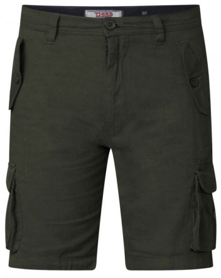 D555 Larry Cargo Shorts Khaki - Shorts - Grote Maten Korte Broeken Heren