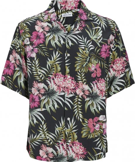 Jack & Jones JJEJEFF RESORT SHIRT Pink Nectar - Hemden - Overhemden Grote Maten Heren