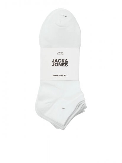 Jack & Jones Louis Sokken Wit 3-pack - Ondergoed & zwem - Grote Maten Ondergoed Heren