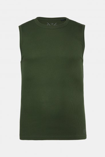 JP1880 Undershirt Rib Jersey Green - T-shirts - Grote Maten T-shirts Heren