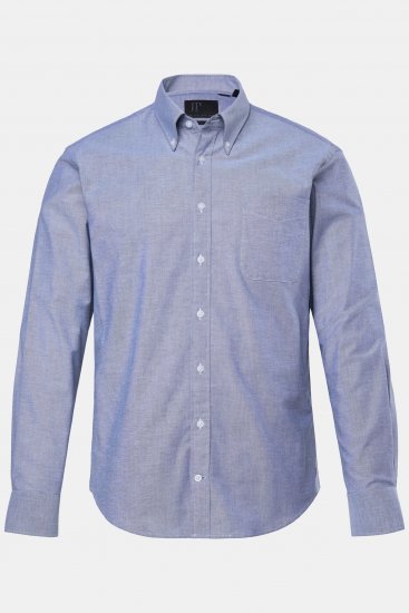 JP1880 Oxford Shirt Long Sleeve Denim Blue - Hemden - Overhemden Grote Maten Heren