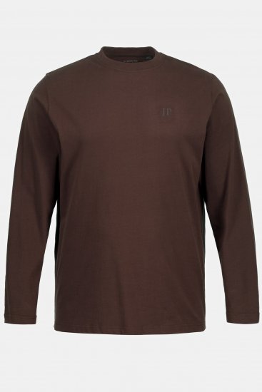 JP1880 Long Sleeve OEKO-TEX T-Shirt Brown - T-shirts - Grote Maten T-shirts Heren