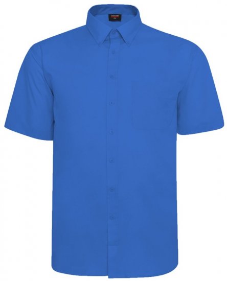 Espionage SH149 shirt met korte mouwen blauw - Hemden - Overhemden Grote Maten Heren