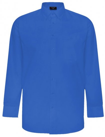 Espionage SH150 shirt met lange mouwen blauw - Hemden - Overhemden Grote Maten Heren