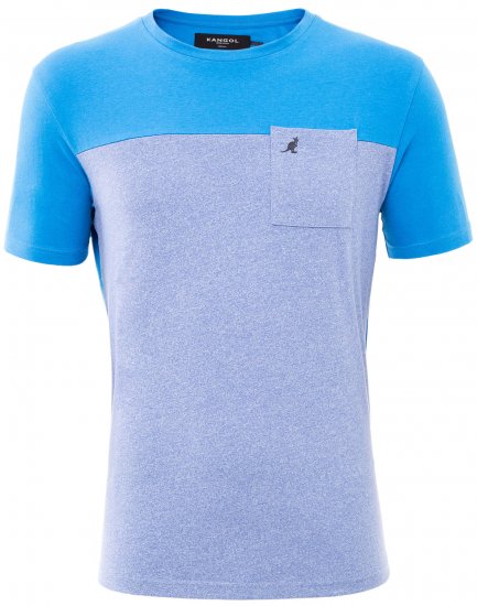 Kangol Sherwin T-shirt Blue - T-shirts - Grote Maten T-shirts Heren
