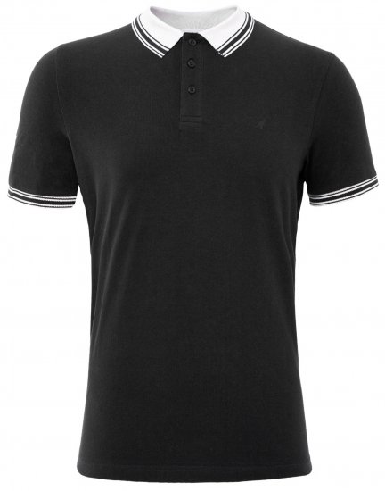 Kangol Shipley Polo Black - Polo shirts - Grote Maten Poloshirts Heren
