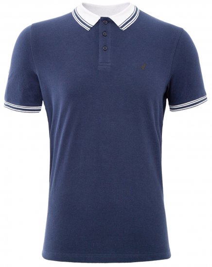 Kangol Shipley Polo Navy - Polo shirts - Grote Maten Poloshirts Heren