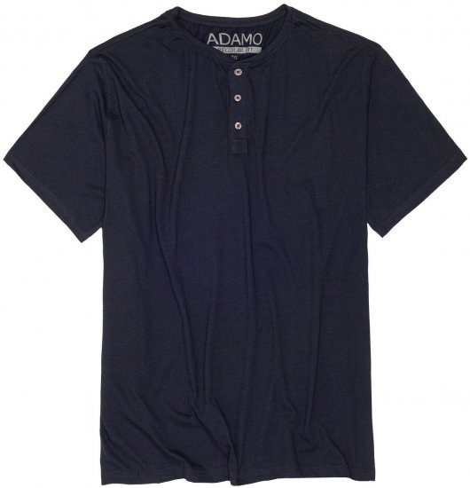 Adamo Silas Regular fit Serafino T-shirt Navy - T-shirts - Grote Maten T-shirts Heren