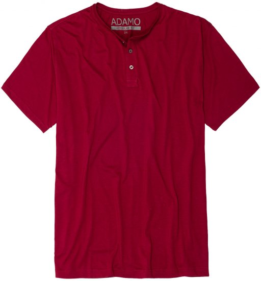 Adamo Silas Regular fit Serafino T-shirt Burgundy - T-shirts - Grote Maten T-shirts Heren