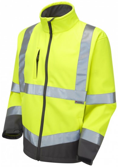Leo Buckland Softshell Jacket Yellow - Werkkleding - Werkkleding Grote Maten Heren