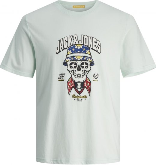 Jack & Jones JORCOCONUT T-shirt Skylight - T-shirts - Grote Maten T-shirts Heren