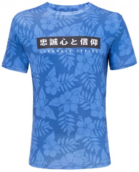 Loyalty & Faith Sneak T-shirt Blue - T-shirts - Grote Maten T-shirts Heren