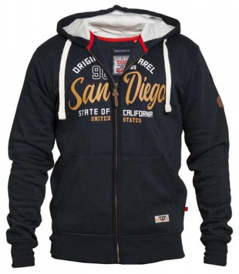 D555 Stockton Hoodie Navy - Sweaters & hoodies - Sweaters & Hoodies Grote Maten Heren
