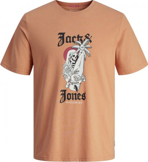 Jack & Jones JORCOCONUT T-shirt Canyon Sunset - T-shirts - Grote Maten T-shirts Heren