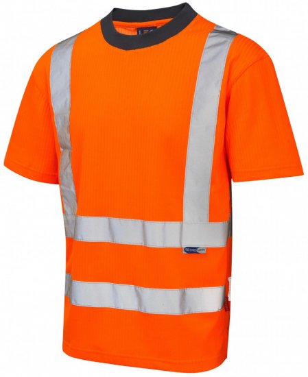 Leo Newport Comfort T-shirt Hi-Vis Orange - Werkkleding - Werkkleding Grote Maten Heren