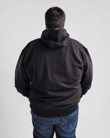 Motley Denim Riga Hoodie Black - Sweaters & hoodies - Sweaters & Hoodies Grote Maten Heren