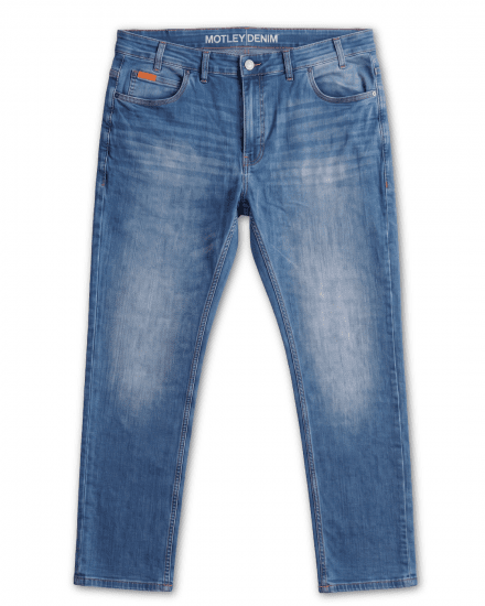 Motley Denim Soho 5-Pocket Jeans Blue Wash - Jeans & broeken - Jeans & Broeken Grote Maten Heren