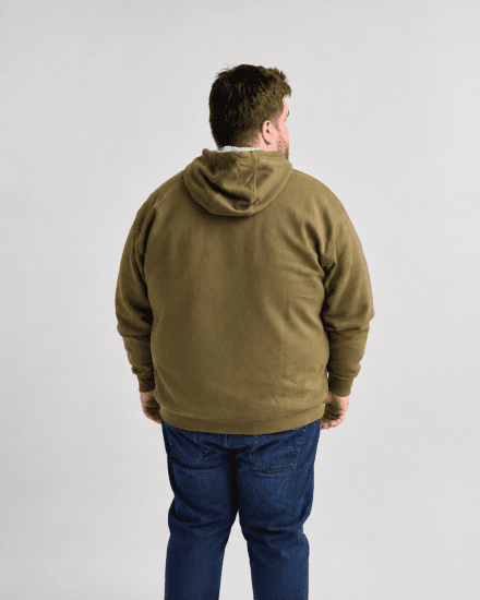 Motley Denim Copenhagen Hoodie Dark Khaki - Sweaters & hoodies - Sweaters & Hoodies Grote Maten Heren
