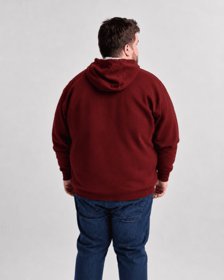 Motley Denim Copenhagen Hoodie Red - Sweaters & hoodies - Sweaters & Hoodies Grote Maten Heren