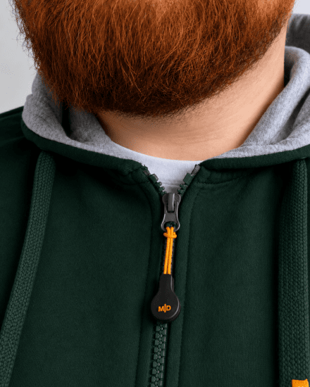 Motley Denim Copenhagen Hoodie Racing Green - Sweaters & hoodies - Sweaters & Hoodies Grote Maten Heren
