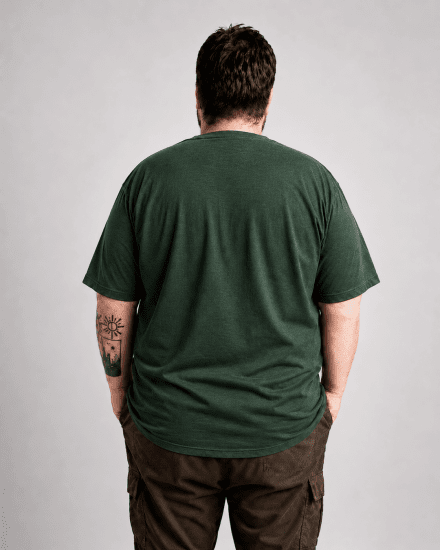 Motley Denim Milan T-shirt Racinggroen - T-shirts - Grote Maten T-shirts Heren