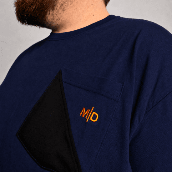 Motley Denim Milan T-shirt Marineblauw - T-shirts - Grote Maten T-shirts Heren