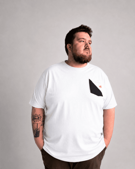 Motley Denim Milan T-shirt Wit - T-shirts - Grote Maten T-shirts Heren