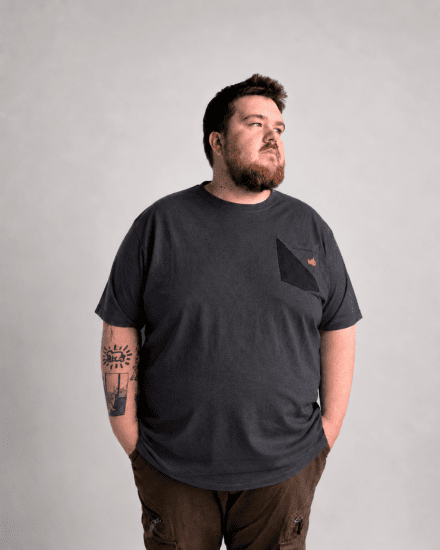 Motley Denim Milan T-shirt Antraciet - T-shirts - Grote Maten T-shirts Heren
