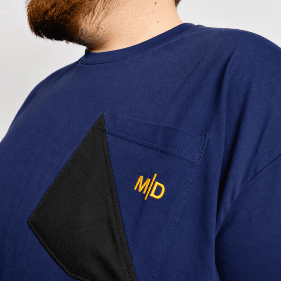 Motley Denim Milan T-shirt Donker indigo - T-shirts - Grote Maten T-shirts Heren